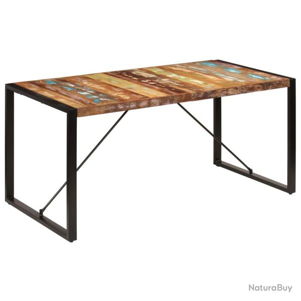 Table de salon salle � manger design 160x80x75cm bois de r�cup�ration massif 0902161