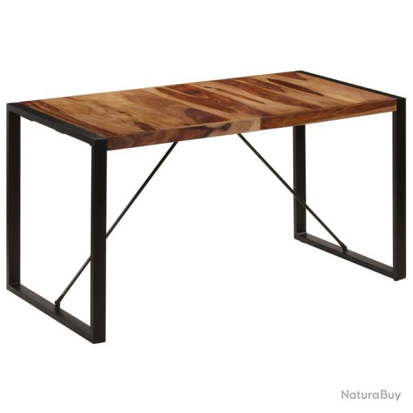 Table de salon salle � manger design 140 cm bois de sesham massif 0902147