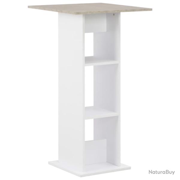 Table haute mange debout bar bistrot blanc 110 cm 0902060