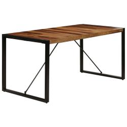 Table de salon salle &agrave; manger design 160x80x75 cm bois de sesham massif 0902158