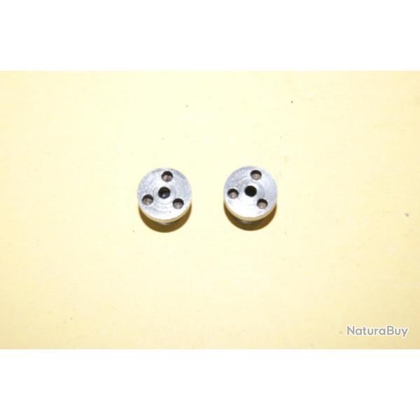 2 bouchons 3 trous MIROKU diam�tre filetage 8.50mm -  (d9n71)