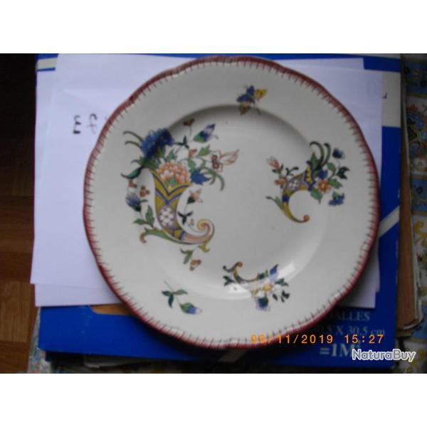 assiette sarreguemines 1928