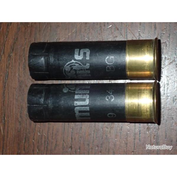 Douille armunit's - 34 BG en plastique noir - calibre 12 - chambr en 70mm