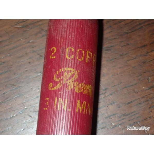 Douille Fdral en plastique Bordeaux crit jaune "2 copper 2" - calibre 12 - chambr en 76mm