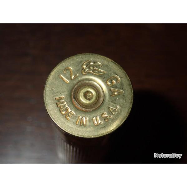 Douille Fdral en plastique Bordeaux crit noir "4 4" - calibre 12 - chambr en 76mm