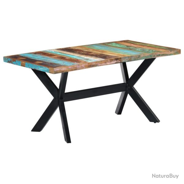 Table de salon salle � manger design 160x80x75cm bois de r�cup�ration massif 0902160