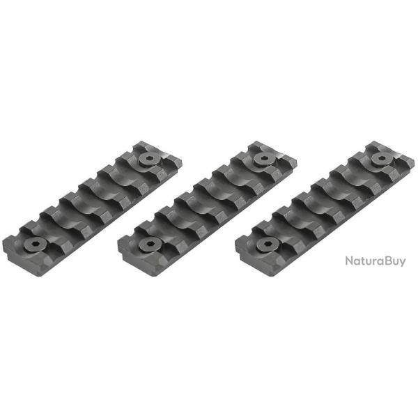 Kit de 3 rails Picatinny qrs keymod 7 slots - VFC