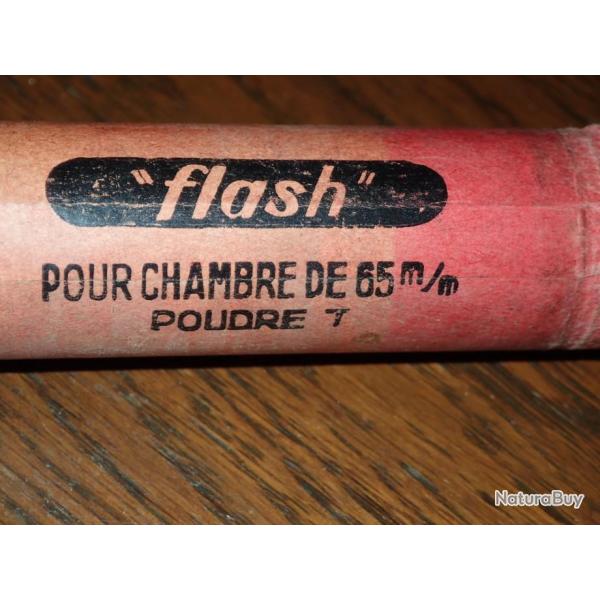 Douille Verney Carron en carton rouge - Flash - calibre 12 - chambre de 65 mm