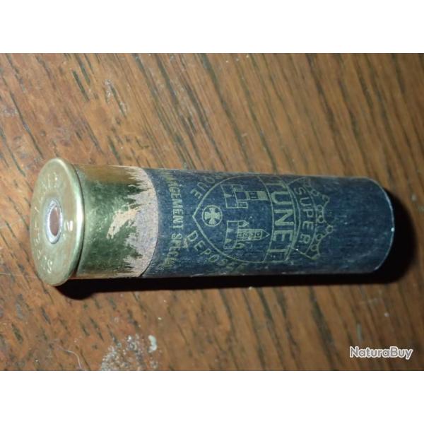 Douille Super Tunet en carton noir - Spcial championnat - calibre 12 - chambre de 70 mm