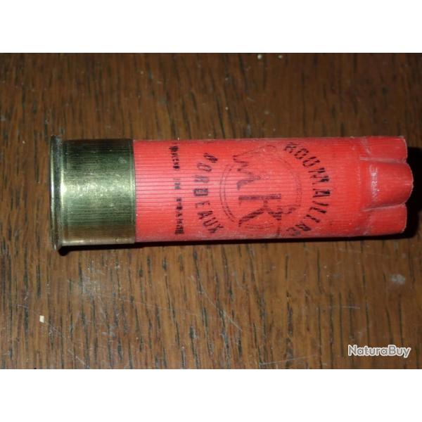 Douille Roumaillac en plastique rouge - calibre 12 - chambre de 70 mm