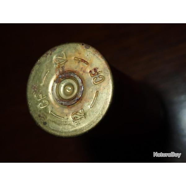 Douille CF en plastique rouge - calibre 12 - chambre de 65 mm