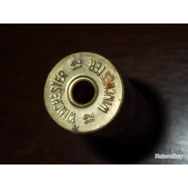 Douille Winchester en plastique rouge - rifled slug - calibre 12 - chambre de 70 mm