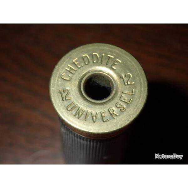 Douille cheddite en plastique noir neuve - culot court - calibre 12 - chambre de 68 mm