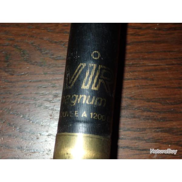 Douille viri en plastique noir - Magnum - calibre 12 - chambre de 76 mm