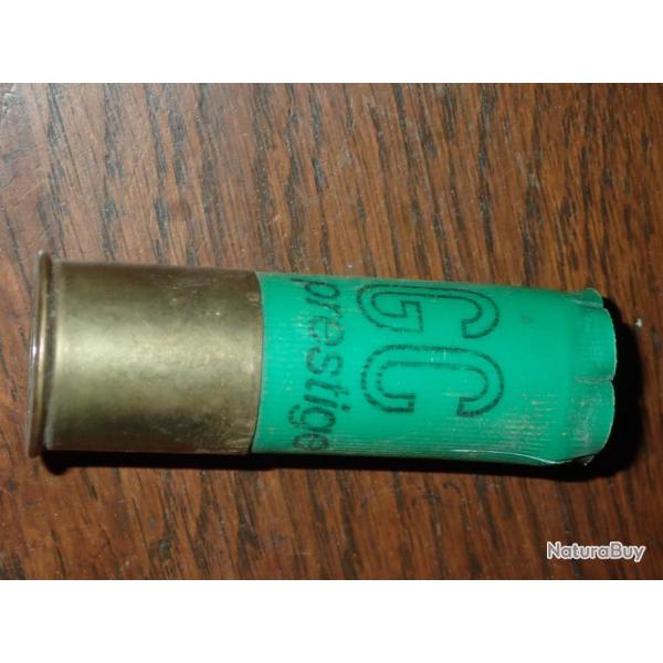 Douille GC en plastique vert - prestige- calibre 12 - chambre de 70 mm