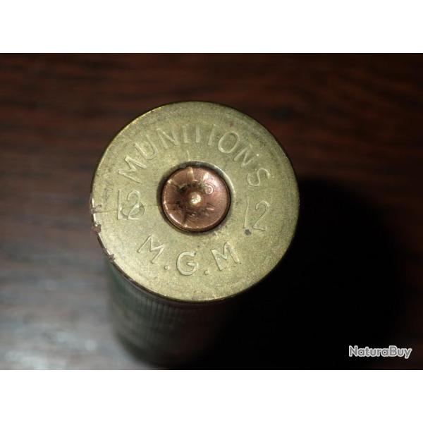 Douille MGM en plastique vert - calibre 12 - chambre de 70 mm