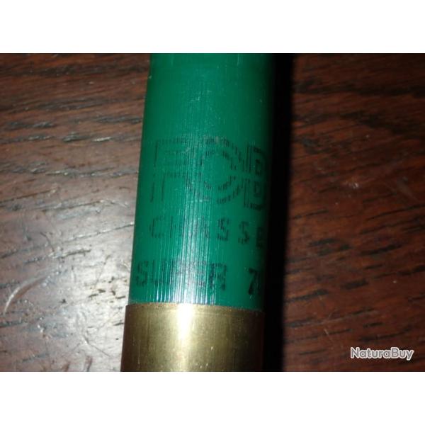 Douille FOB en plastique vert -super 70 - calibre 12 - chambre de 70 mm