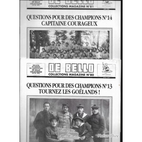 de bello collections magazine du num�ro 80 au num�ro 89 , guerre 1914-1918, 1939-1945