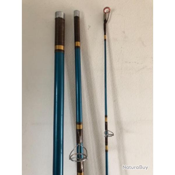 1 canne surf casting 3,60m tortue P�che ancien collection occasion d�coration