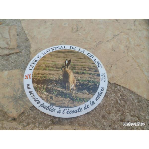 Magnifique autocollant ONF "lievre"