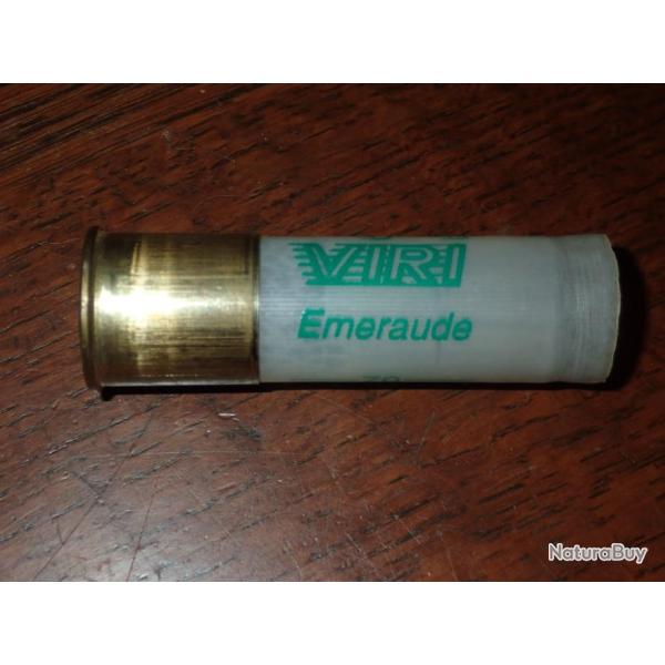 Douille Viri en plastique transparent - Emeraude - calibre 12 - chambr en 70mm