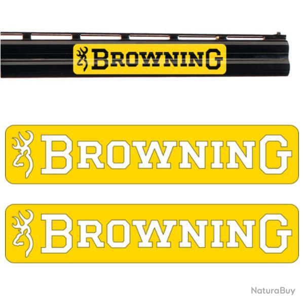 2x BROWNING Vinyle Autocollant pour canon. 3 tailles et 10 couleurs au choix