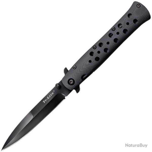 Couteau Cold Steel Ti-Lite Lame Acier S35VN Manche G10 Linerlock Clip CS26C4