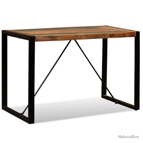 Table de salon salle � manger design Bois de r�cup�ration massif 120 cm 0902181