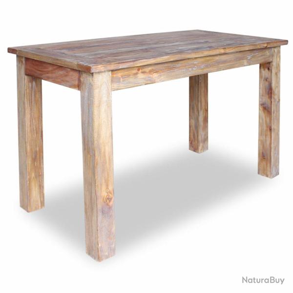 Table de salon salle � manger design Bois de r�cup�ration 120 x 60 x 77 cm 0902178
