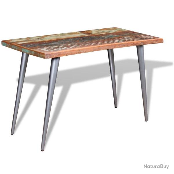 Table de salon salle � manger design Bois de r�cup�ration 120 x 60 x 76 cm 0902177