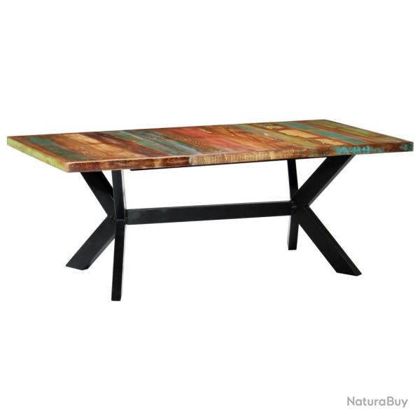Table de salon salle � manger d�ner design 200 cm bois de r�cup�ration solide 0902257