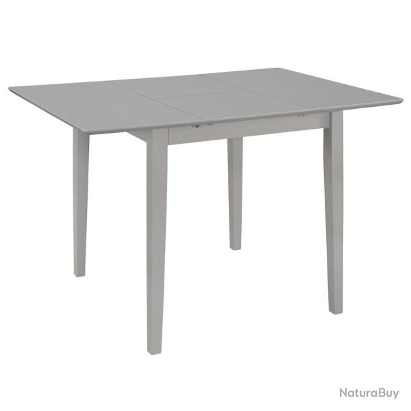 Table de salon salle � manger d�ner design extensible gris 80-120 cm mdf 0902270
