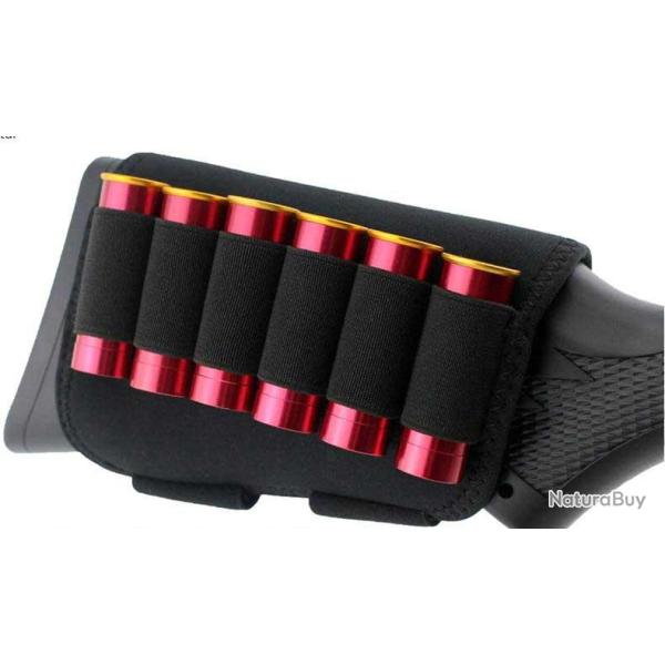 Cartouchi�re de Crosse Fusil Chasse Tir 6 Cartouches Etui Housse N�opr�ne Etanche