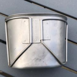 QUART GOURDE US en inox meme forme WW2 OU VIETNAM us army  us 91  PAC FAB USA