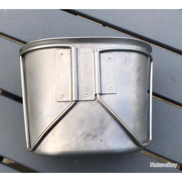 QUART GOURDE US en inox meme forme WW2 OU VIETNAM us army  us 91  PAC FAB USA