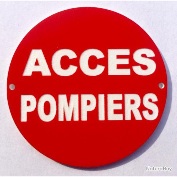 panneau ACCES POMPIERS � 150 mm signal�tique