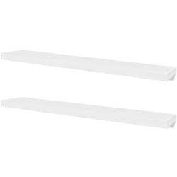 &Eacute;tag&egrave;re meuble design murales 4 pcs Blanc 120 cm 2702265