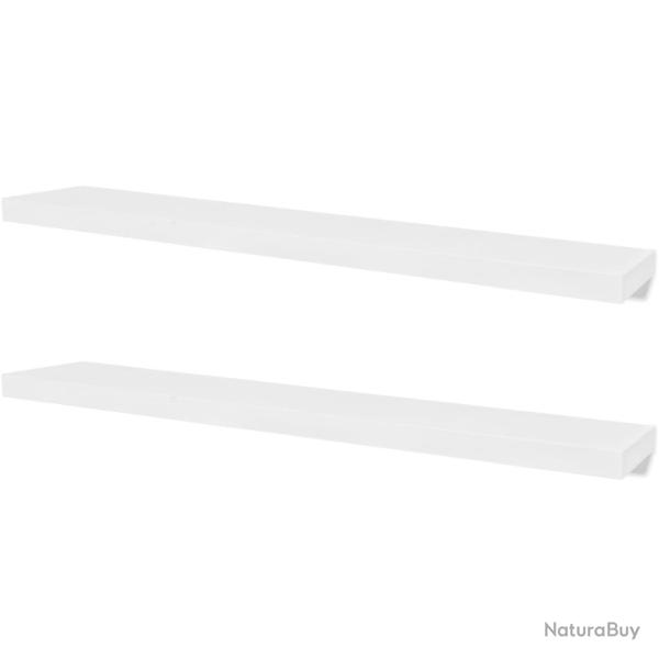 �tag�re meuble design murales 4 pcs Blanc 120 cm 2702265