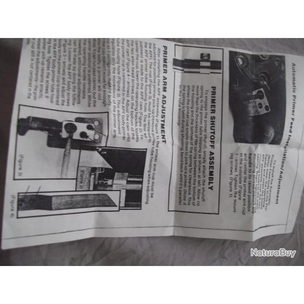 automatic primer feed installation/ adjustment