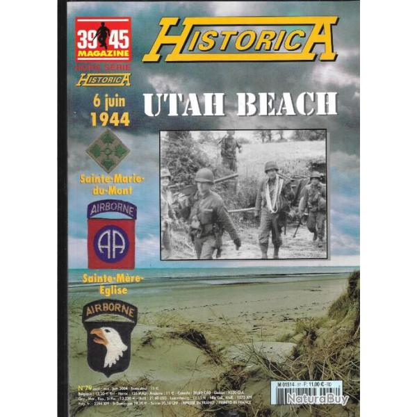 39-45 hors-s�rie historica n�78-79 utah beach, la nuit des paras us , sainte-m�re �glise