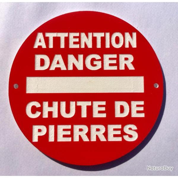 panneau ATTENTION DANGER CHUTE DE PIERRES � 200 mm signal�tique