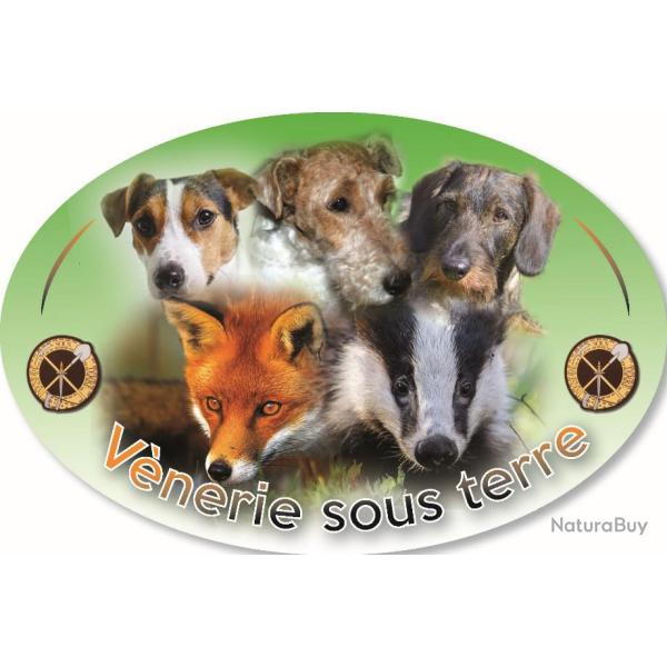 Autocollant Vnerie sous terre 21,5 x 14,5 cm