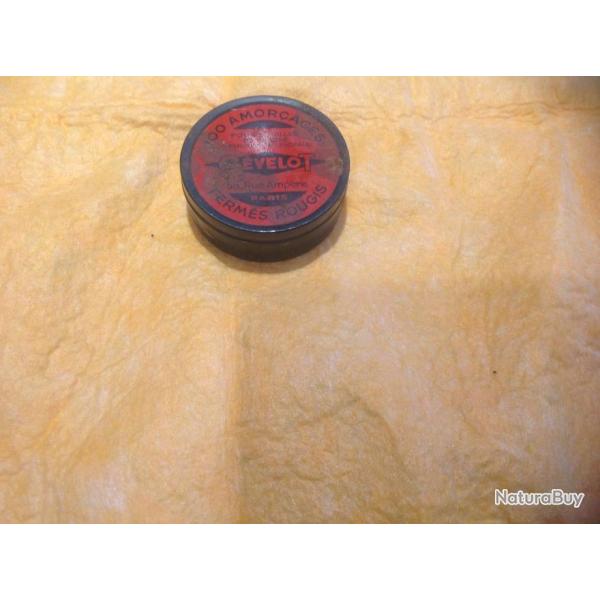 boite  amorce  gevelot rouge  35 pieces