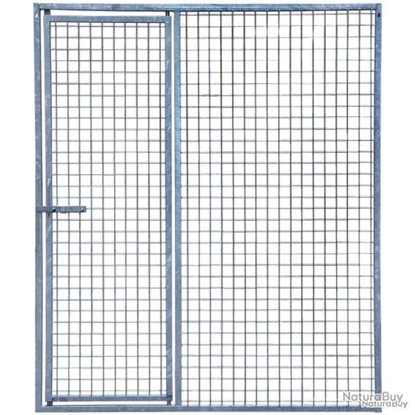 Panneau chenil maille carr�e l. 1,5m + porte