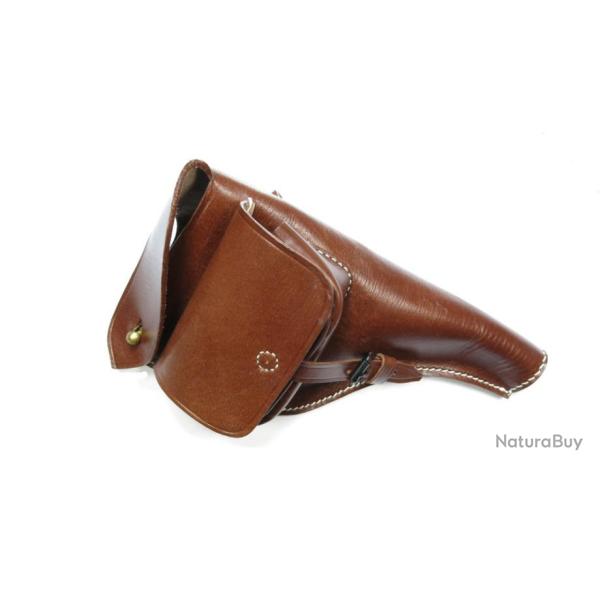Etui cuir Reichrevolver brun