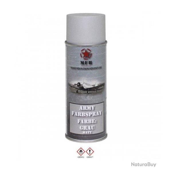 Peinture Arm�e Gris Mate sp�ciale camouflage airsoft 400ml 27375F