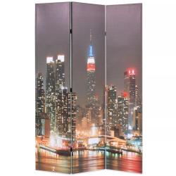 Paravent s&eacute;parateur de pi&egrave;ce cloison de s&eacute;paration d&eacute;coration meuble pliable 120 cm new york la nui