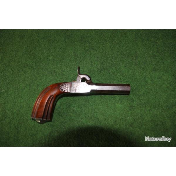 PISTOLET  A  PERCUSSION  A  BALLE  FORCEE  19 EME
