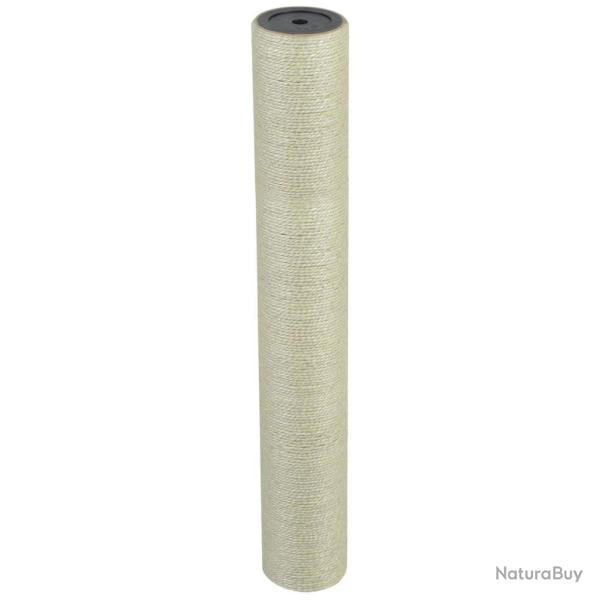 Arbre � chat griffoir grattoir niche jouet animaux peluch� 8 x 55 cm 10 mm beige 3702068