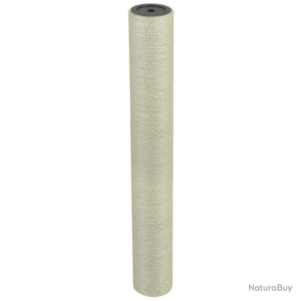 Arbre � chat griffoir grattoir niche jouet animaux peluch� 8 x 60 cm 10 mm beige 3702075